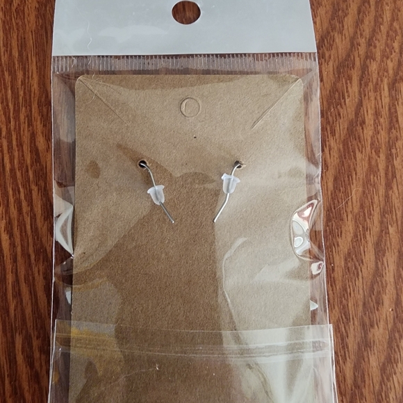 Red, White, and Blue Faux Leather Star-Shaped Dangle Fishhook Earrings - Picture 4 of 5